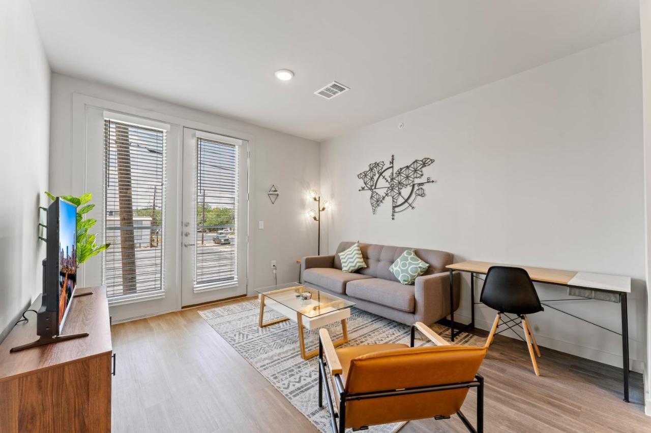 Luxury Central Apts - Free Parking, Gym, Fast Wifi Lägenhet Austin Exteriör bild